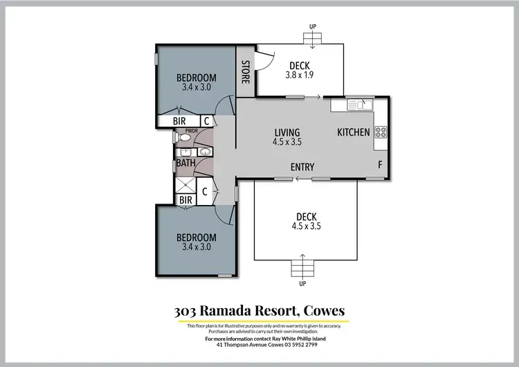 Floorplan of Homely house listing, 303/2128 Phillip Island Road, Cowes VIC 3922