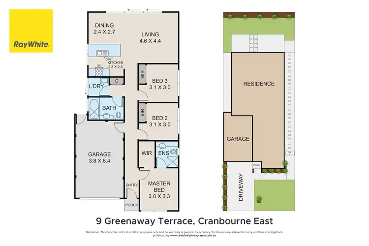 Floorplan of Homely house listing, 9 Greenaway Terrace, Cranbourne East VIC 3977