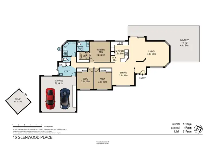 Floorplan of Homely house listing, 15 Glenwood Place, The Gap QLD 4061