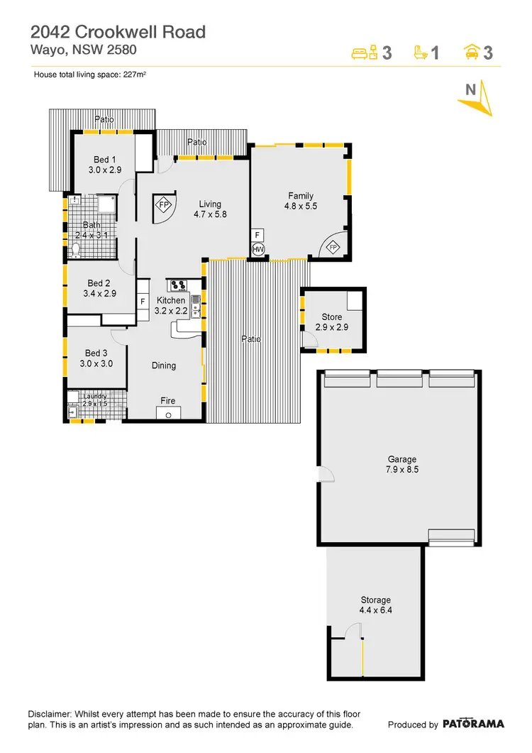 Floorplan of Homely house listing, 2042 Crookwell Road, Goulburn NSW 2580