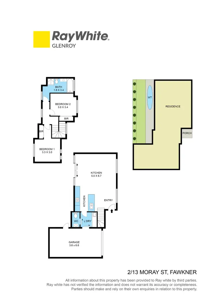 Floorplan of Homely townhouse listing, 2/13 Moray Street, Fawkner VIC 3060