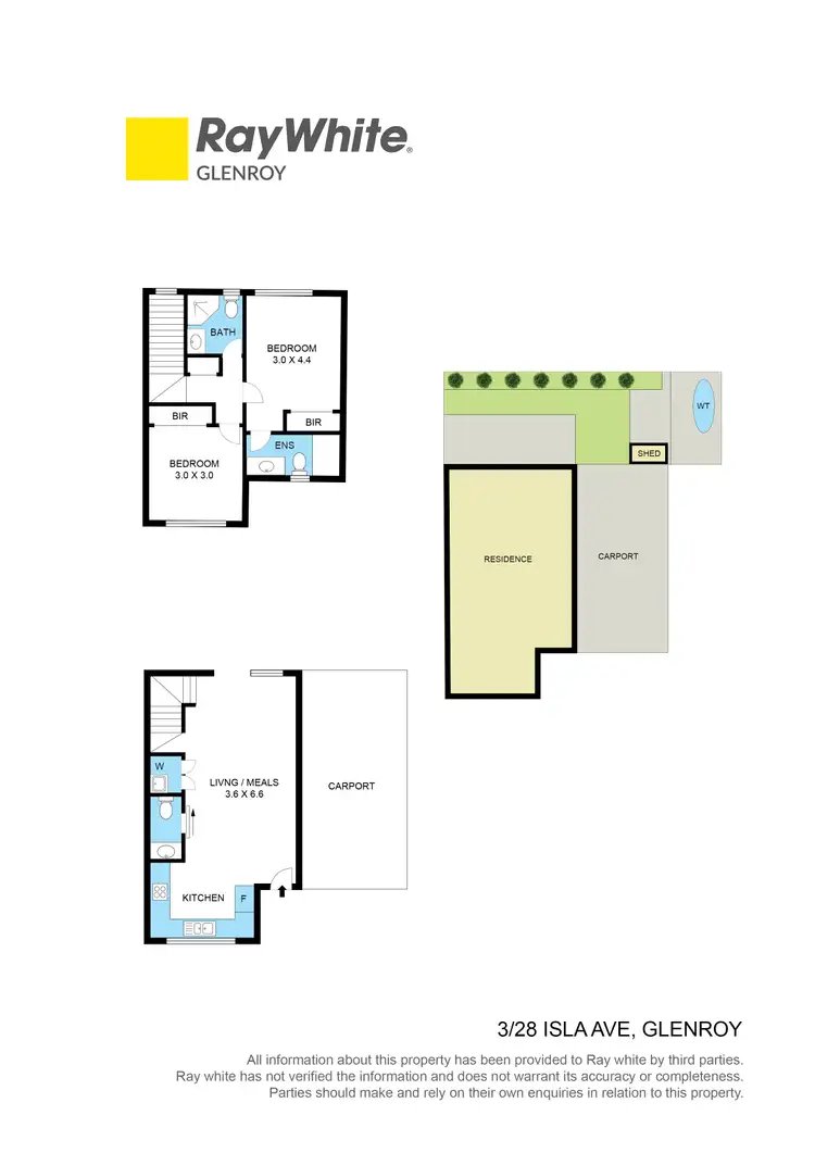 Floorplan of Homely townhouse listing, 3/28 Isla Avenue, Glenroy VIC 3046
