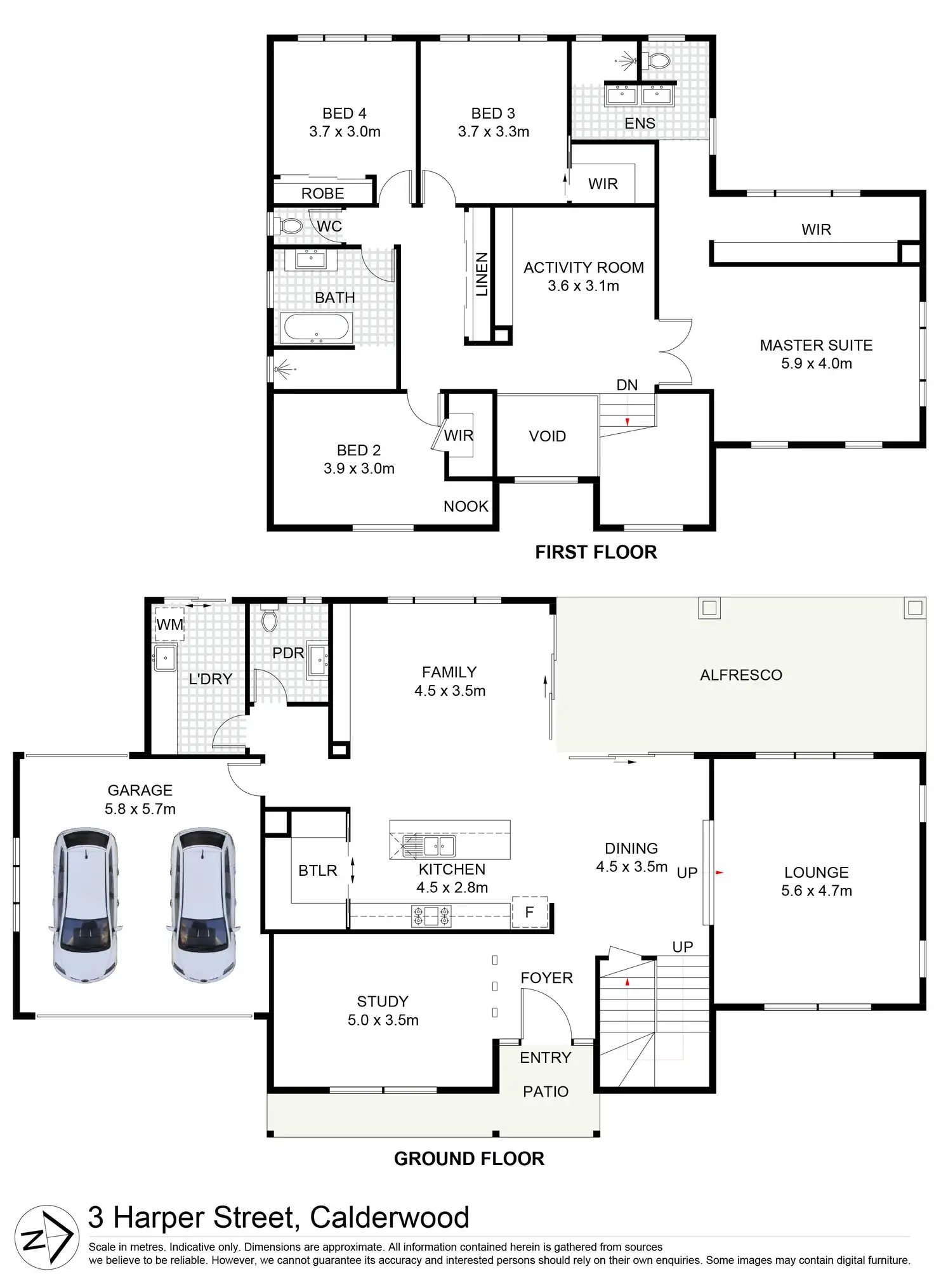 Floorplan of Homely house listing, 3 Harper Street, Calderwood NSW 2527