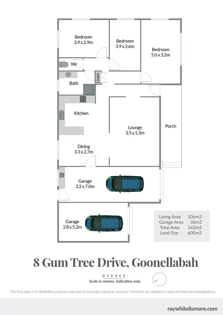 Floorplan of Homely house listing, 8 Gum Tree Drive, Goonellabah NSW 2480