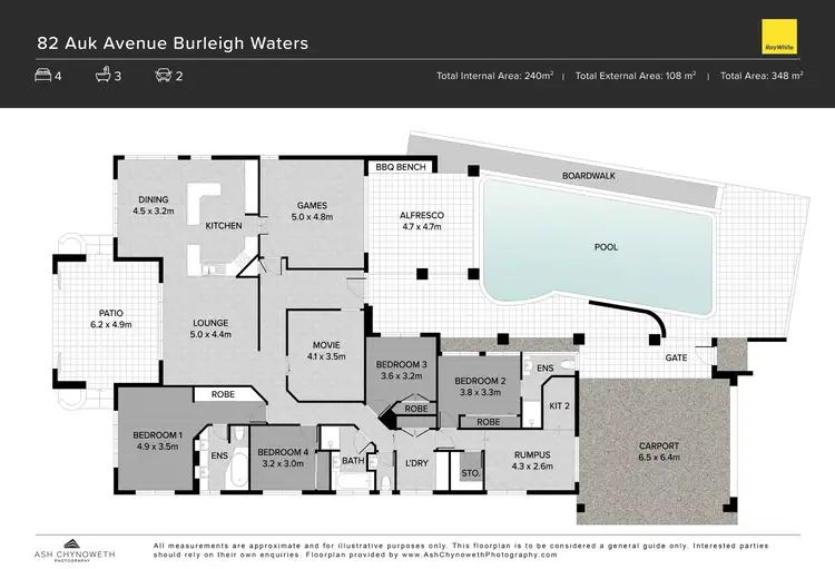 Floorplan of Homely house listing, 82 Auk Avenue, Burleigh Waters QLD 4220