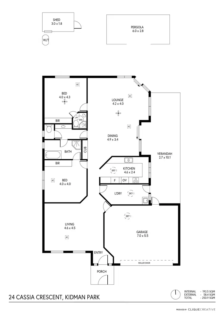 Floorplan of Homely house listing, 24 Cassia Crescent, Kidman Park SA 5025