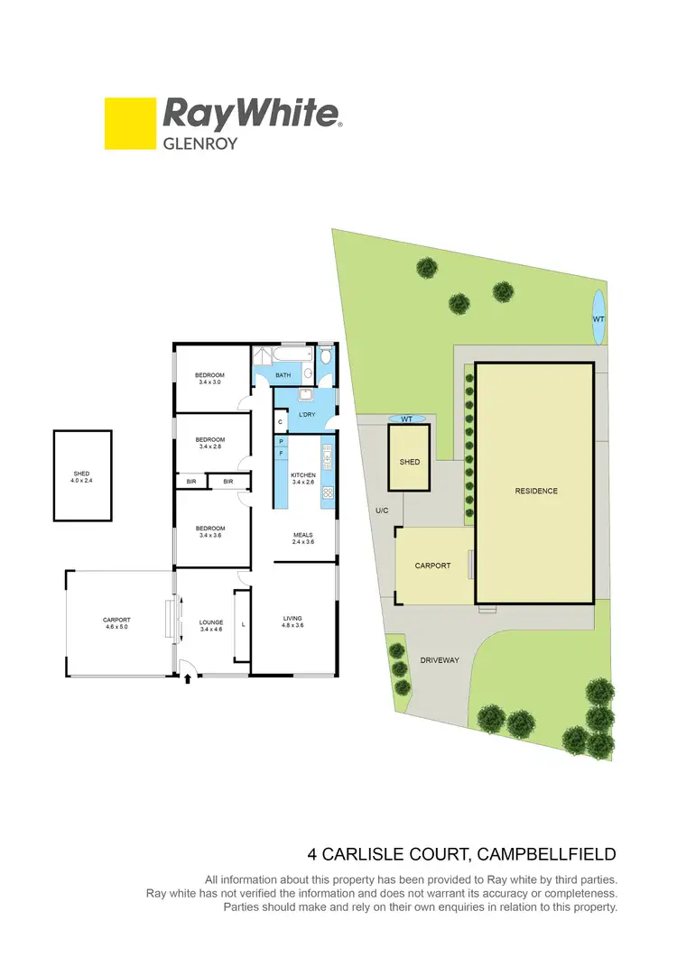 Floorplan of Homely house listing, 4 Carlisle Court, Campbellfield VIC 3061