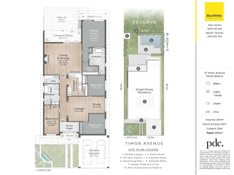 Floorplan of Homely house listing, 13 Timor Avenue, Palm Beach QLD 4221