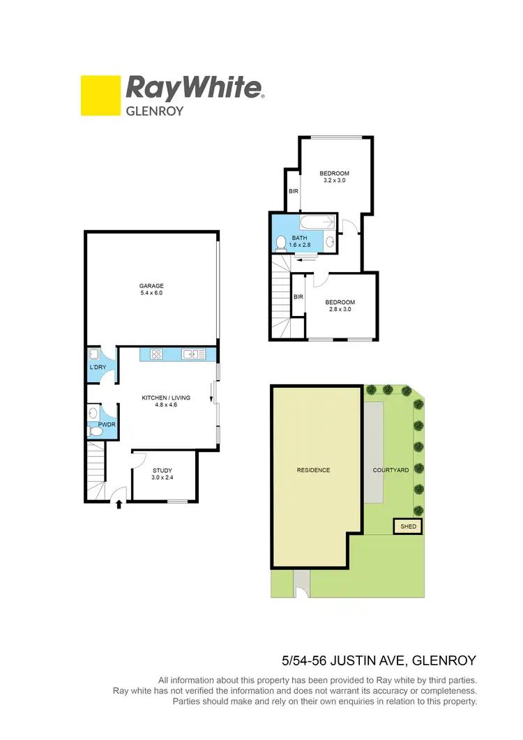 Floorplan of Homely townhouse listing, 5/54-56 Justin Avenue, Glenroy VIC 3046