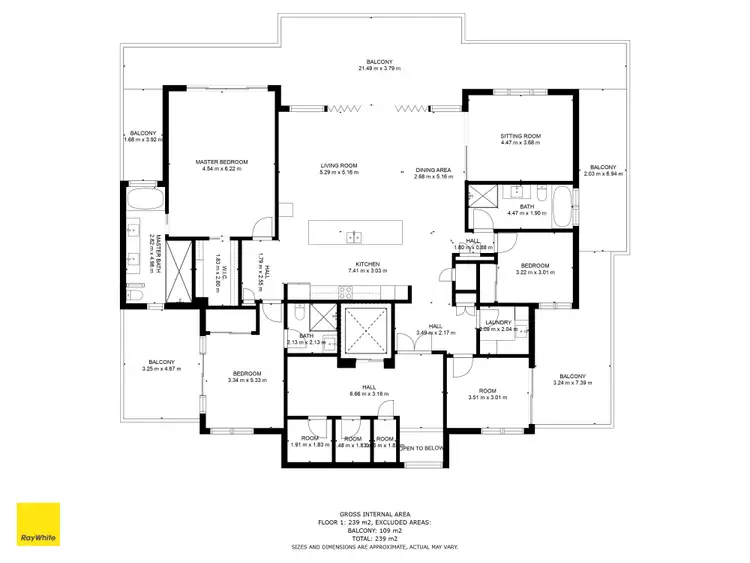 Floorplan of Homely apartment listing, 341/3 Pendraat Parade 'Ilanah Aqua', Hope Island QLD 4212