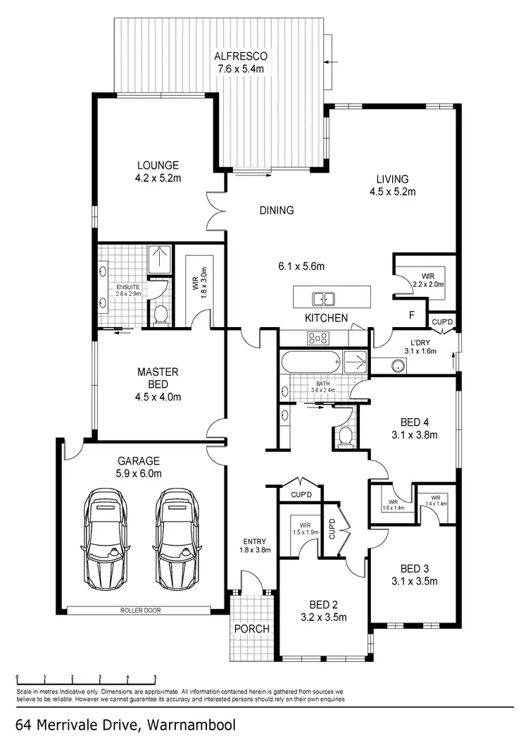 Floorplan of Homely house listing, 64 Merrivale Drive, Warrnambool VIC 3280