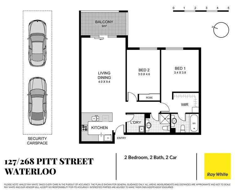 Floorplan of Homely apartment listing, 127/268 Pitt Street, Waterloo NSW 2017