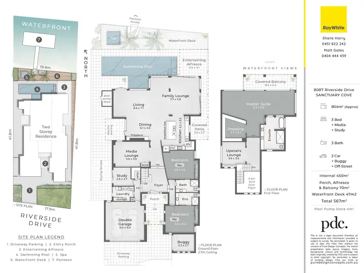 Floorplan of Homely house listing, 8087 Riverside Drive, Sanctuary Cove QLD 4212