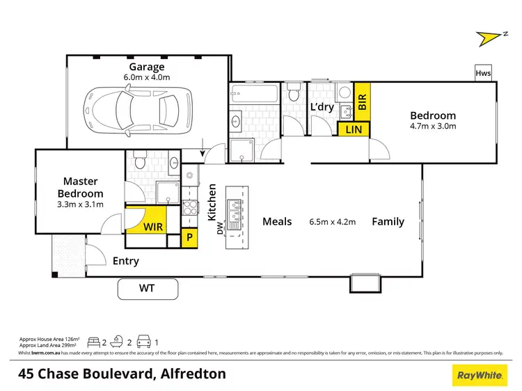 Floorplan of Homely house listing, 45 Chase Boulevard, Alfredton VIC 3350