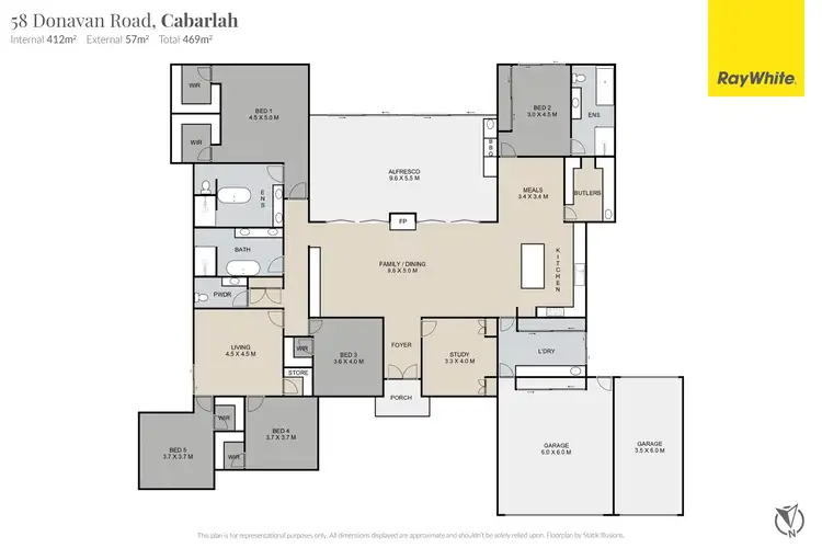 Floorplan of Homely house listing, 58 Donovan Road, Cabarlah QLD 4352