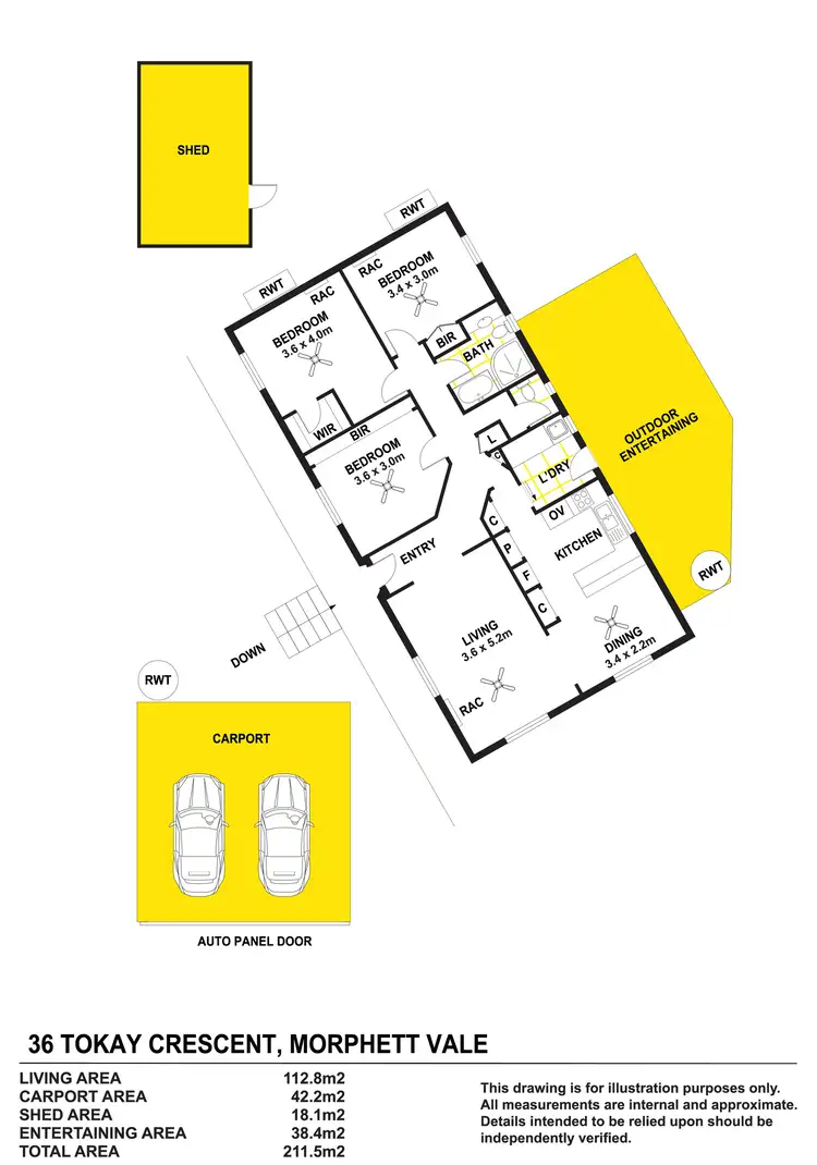 Floorplan of Homely house listing, 36 Tokay Crescent, Morphett Vale SA 5162