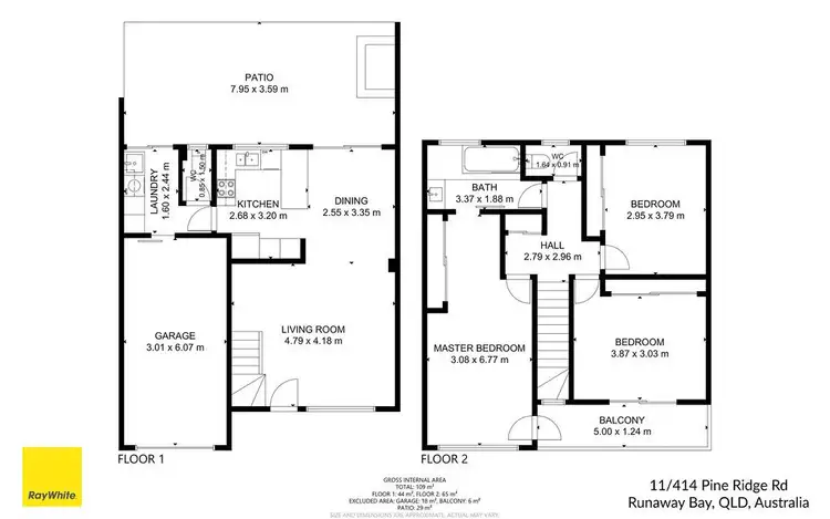 Floorplan of Homely house listing, 11/414 Pine Ridge Road, Coombabah QLD 4216