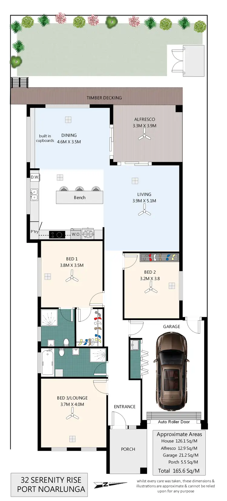 Floorplan of Homely house listing, 32 Serenity Rise, Port Noarlunga SA 5167