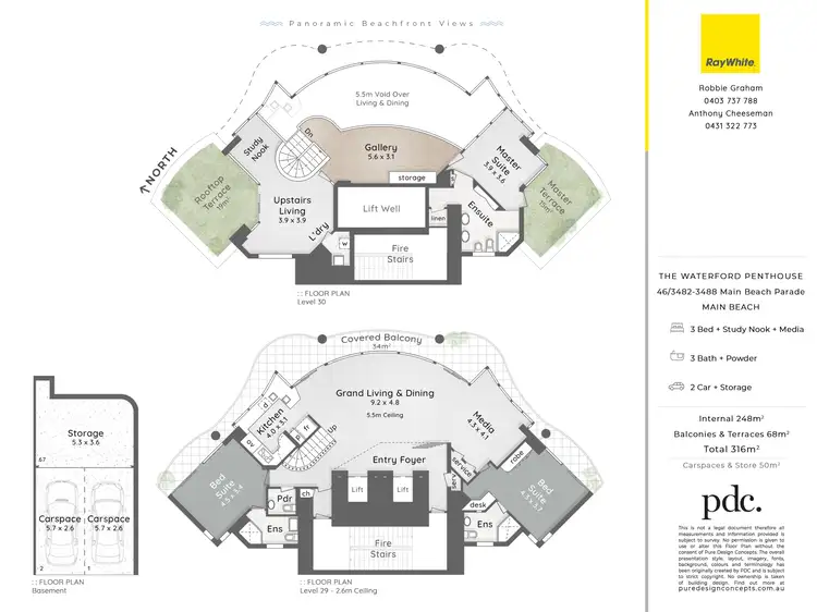 Floorplan of Homely apartment listing, 46/3482 Main Beach Parade, Main Beach QLD 4217
