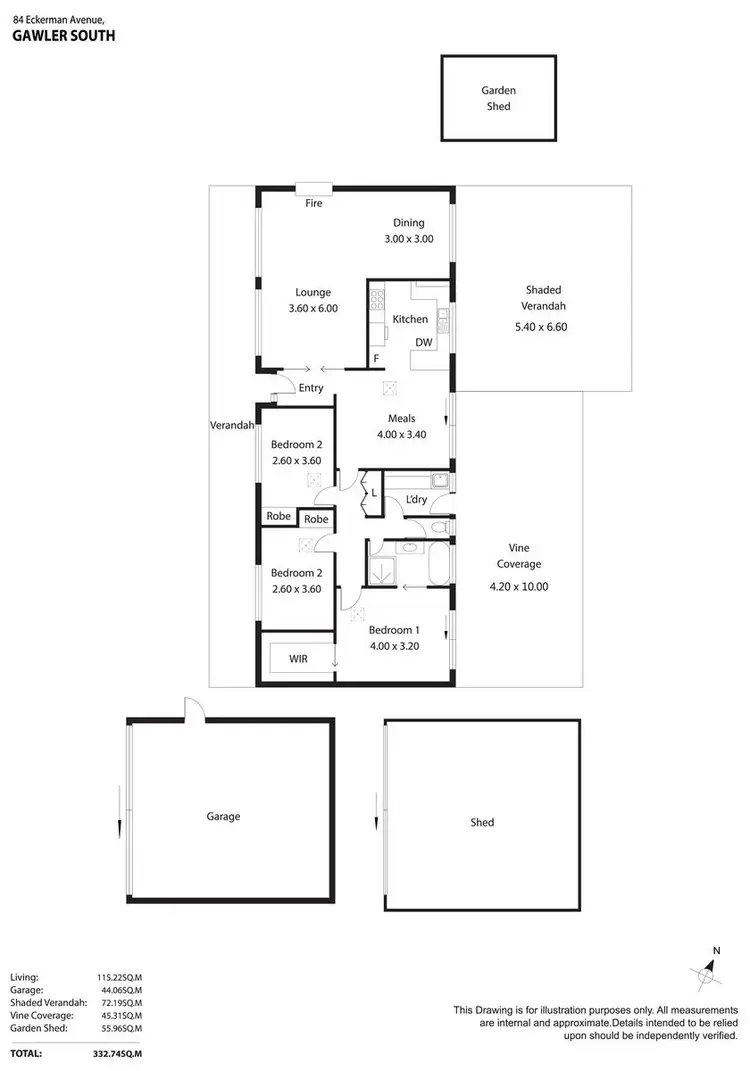 Floorplan of Homely house listing, 84 Eckerman Avenue, Gawler South SA 5118