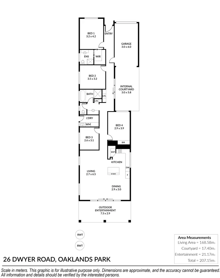 Floorplan of Homely house listing, 26 Dwyer Road, Oaklands Park SA 5046