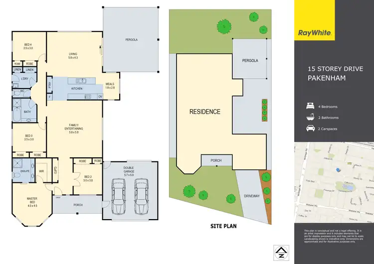 Floorplan of Homely house listing, 15 Storey Drive, Pakenham VIC 3810