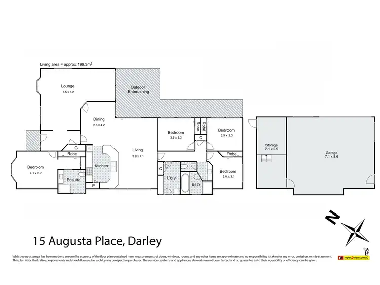 Floorplan of Homely house listing, 15 Augusta Place, Darley VIC 3340