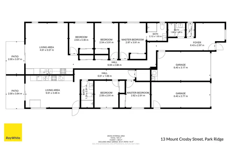 Floorplan of Homely house listing, 13 Mount Crosby Street, Park Ridge QLD 4125