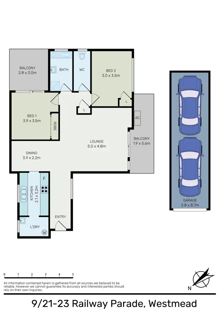 Floorplan of Homely unit listing, 9/21-23 Railway Parade, Westmead NSW 2145