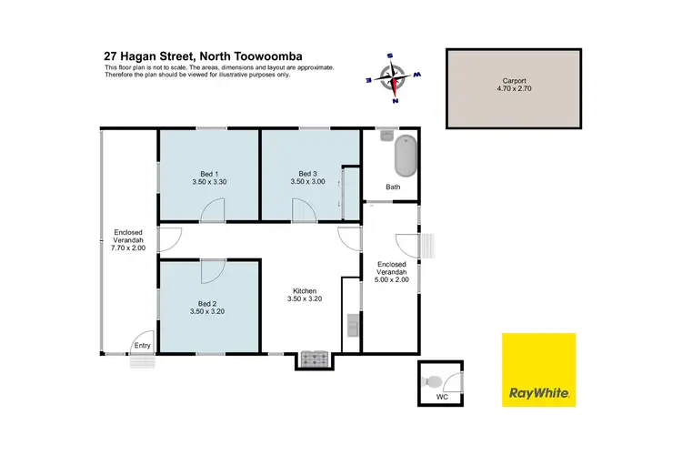 Floorplan of Homely house listing, 27 Hagan Street, North Toowoomba QLD 4350