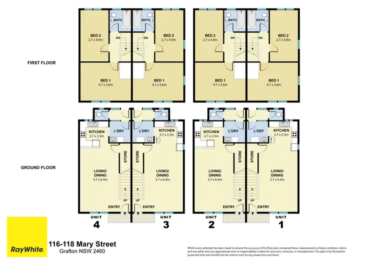 Floorplan of Homely block of units listing, 116-118 Mary Street, Grafton NSW 2460