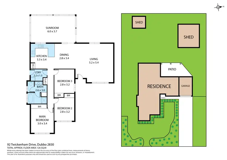 Floorplan of Homely house listing, 92 Twickenham Drive, Dubbo NSW 2830