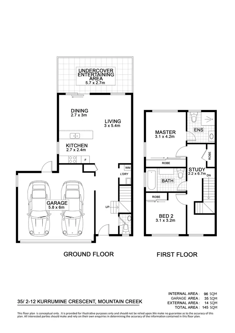 Floorplan of Homely unit listing, 35/2-12 Kurrimine Crescent, Mountain Creek QLD 4557