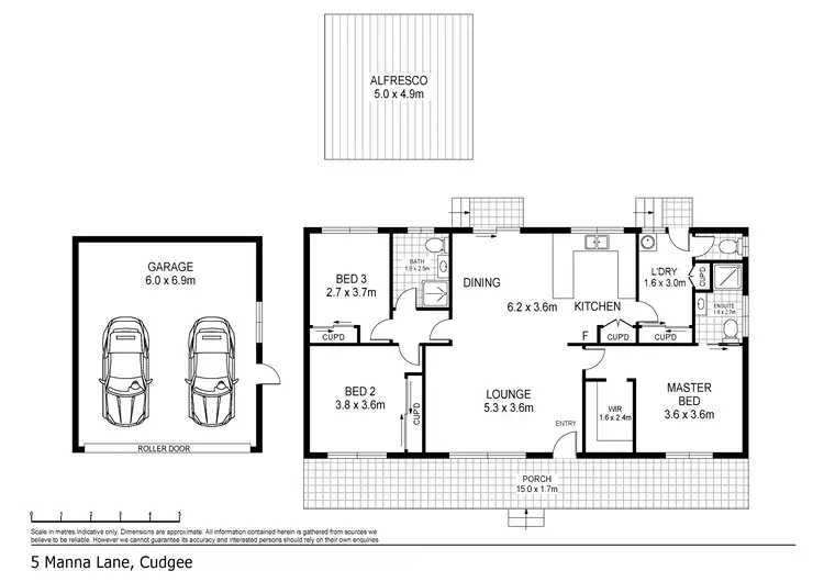 Floorplan of Homely house listing, 5 Manna Lane, Cudgee VIC 3265