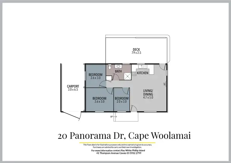 Floorplan of Homely house listing, 20 Panorama Drive, Cape Woolamai VIC 3925
