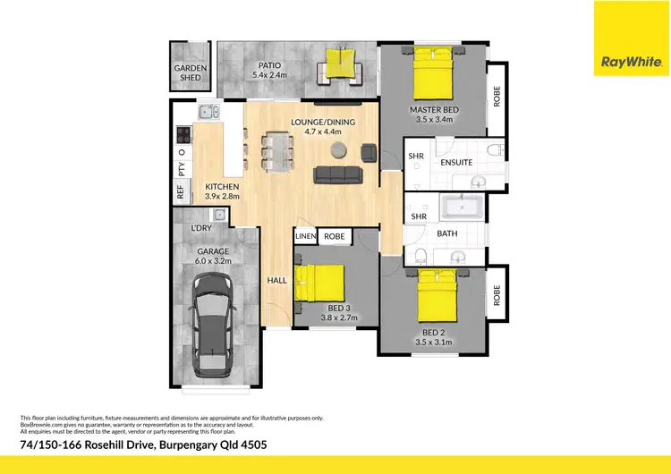 Floorplan of Homely house listing, 74/150-166 Rosehill Drive, Burpengary QLD 4505
