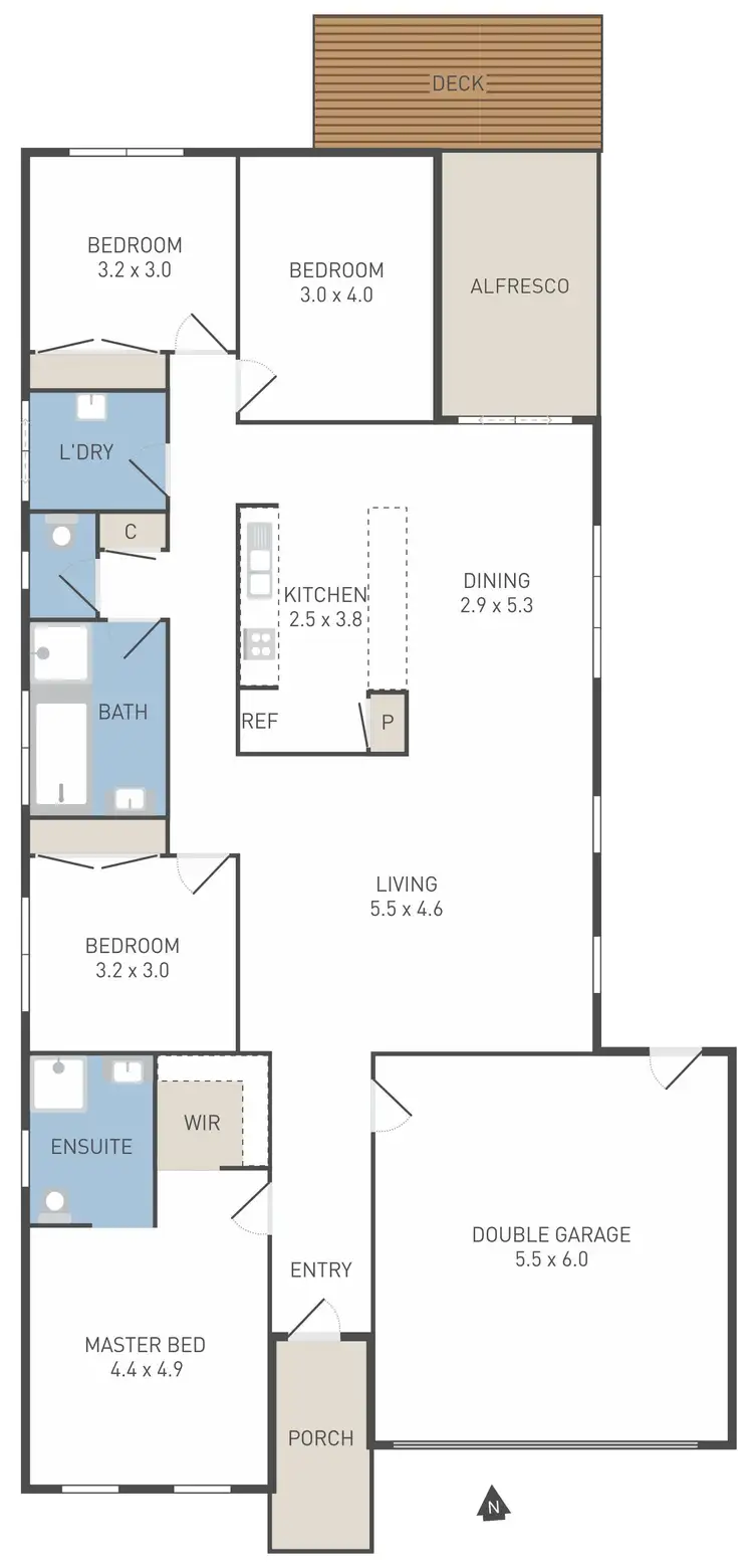 Floorplan of Homely house listing, 78 Chapman Drive, Wyndham Vale VIC 3024