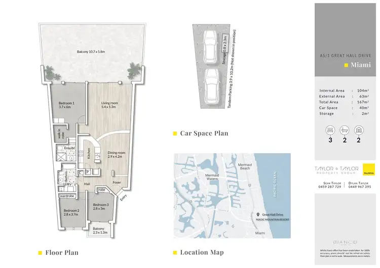 Floorplan of Homely apartment listing, A5/1 Great Hall Drive, Miami QLD 4220