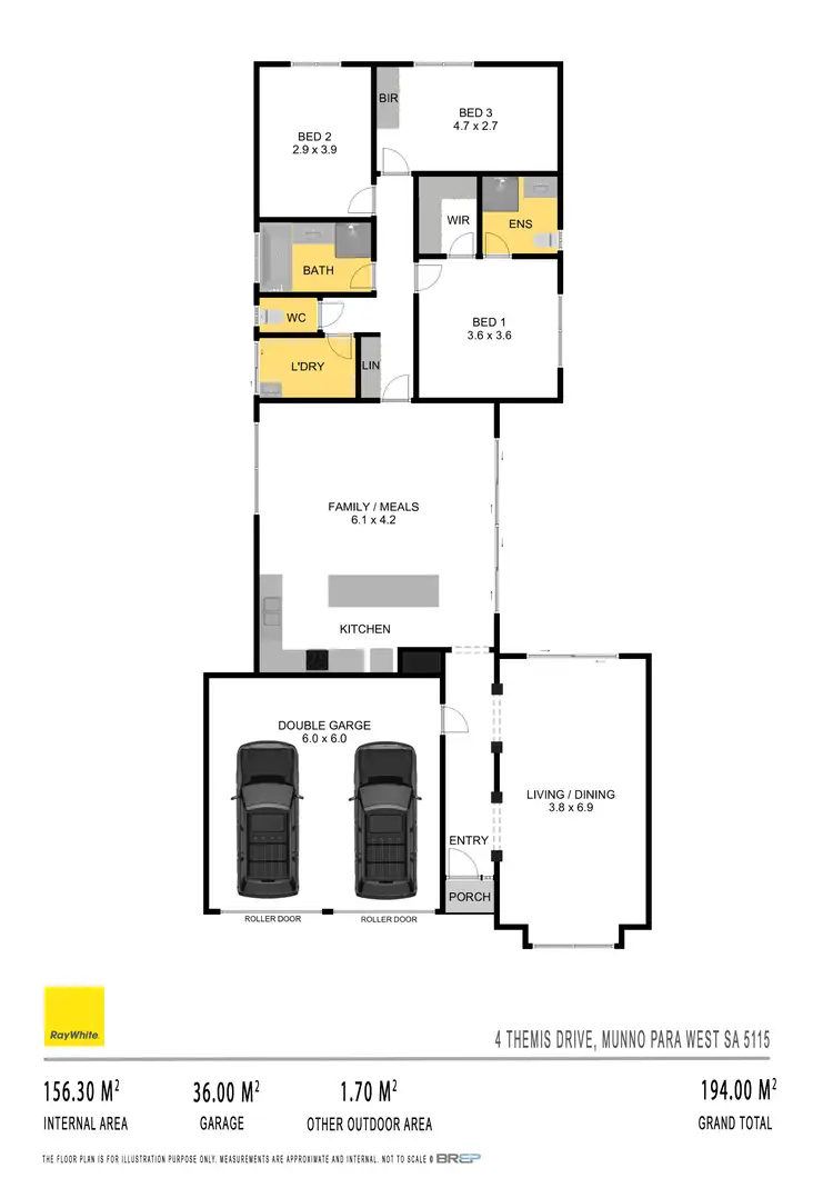 Floorplan of Homely house listing, 4 Themis Drive, Munno Para West SA 5115