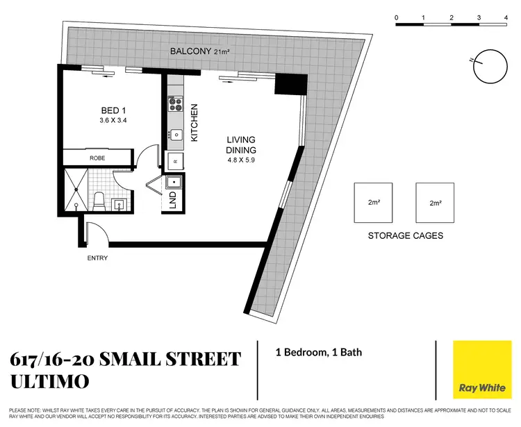 Floorplan of Homely apartment listing, 617/16-20 Smail Street, Ultimo NSW 2007