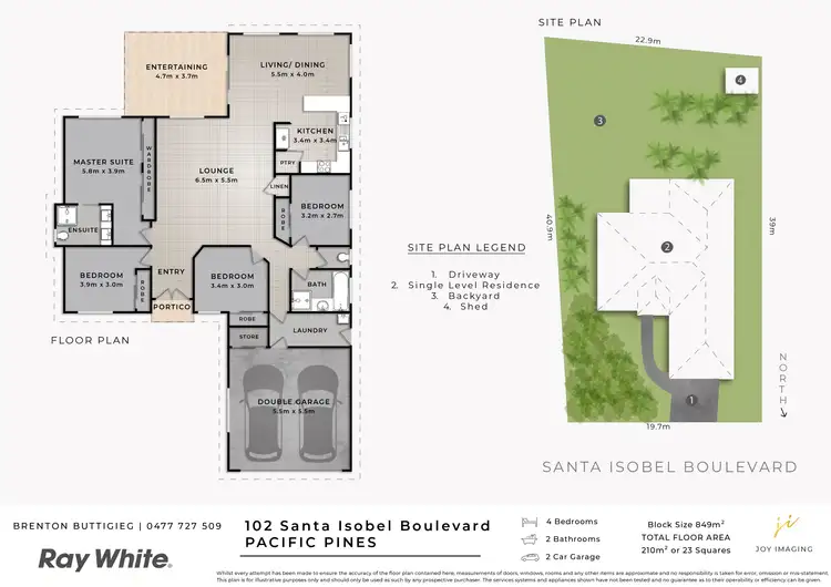 Floorplan of Homely house listing, 102 Santa Isobel Boulevard, Pacific Pines QLD 4211