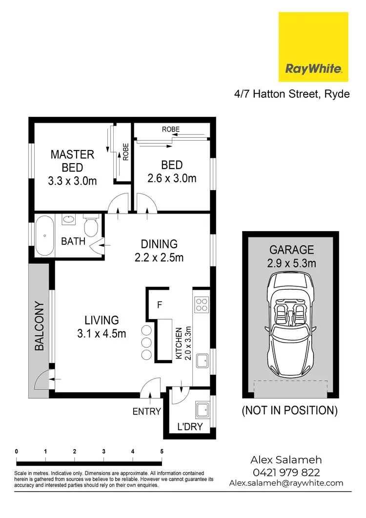 Floorplan of Homely unit listing, 4/7 Hatton Street, Ryde NSW 2112