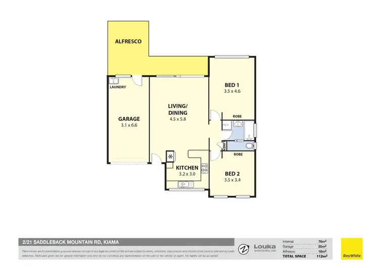 Floorplan of Homely villa listing, 2/21 Saddleback Mountain Road, Kiama NSW 2533