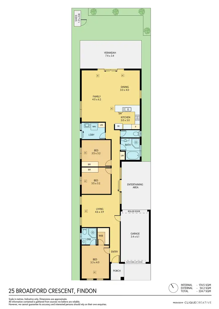 Floorplan of Homely house listing, 25 Broadford Crescent, Findon SA 5023