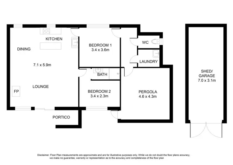 Floorplan of Homely house listing, 18 Saunders Road, Blackfellows Caves SA 5291