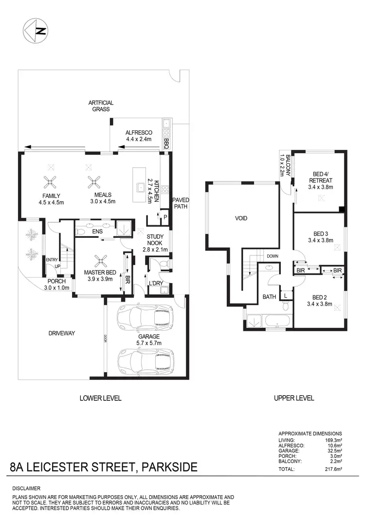 Floorplan of Homely house listing, 8A Leicester Street, Parkside SA 5063
