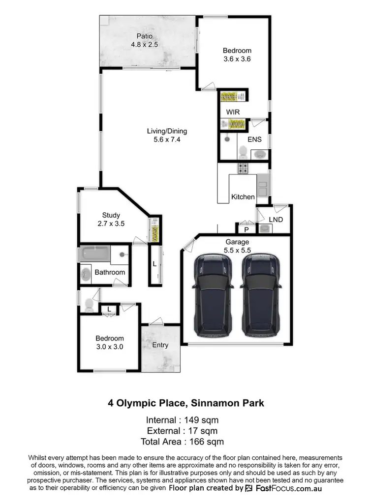 Floorplan of Homely house listing, 4 Olympic Place, Sinnamon Park QLD 4073