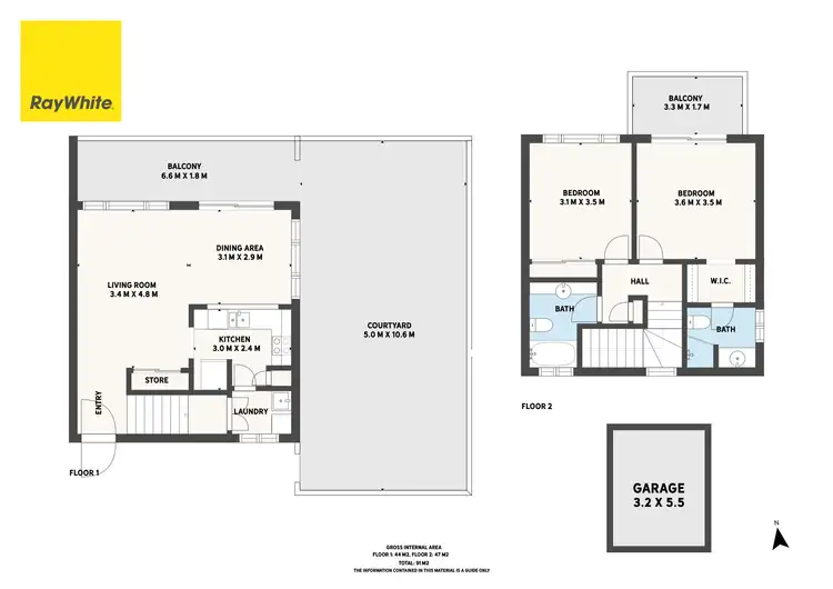 Floorplan of Homely townhouse listing, 6/2-4 Beacon Court, Sunrise Beach QLD 4567