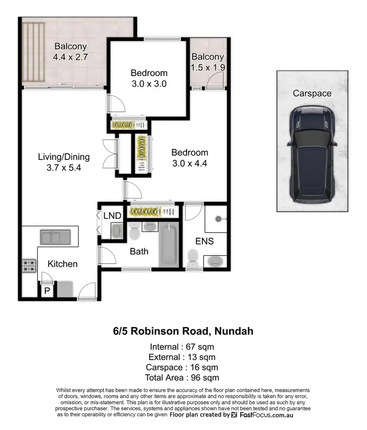 Floorplan of Homely apartment listing, 6/5 Robinson Road, Nundah QLD 4012
