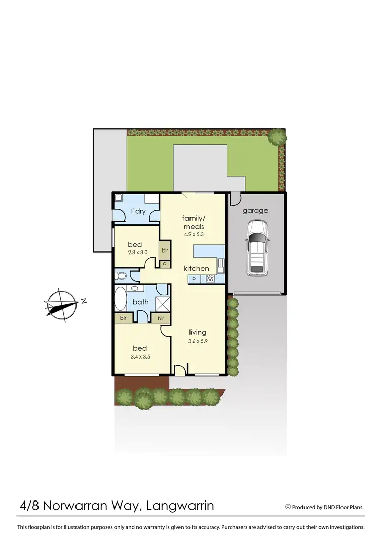 Floorplan of Homely unit listing, 4/8 Norwarran Way, Langwarrin VIC 3910
